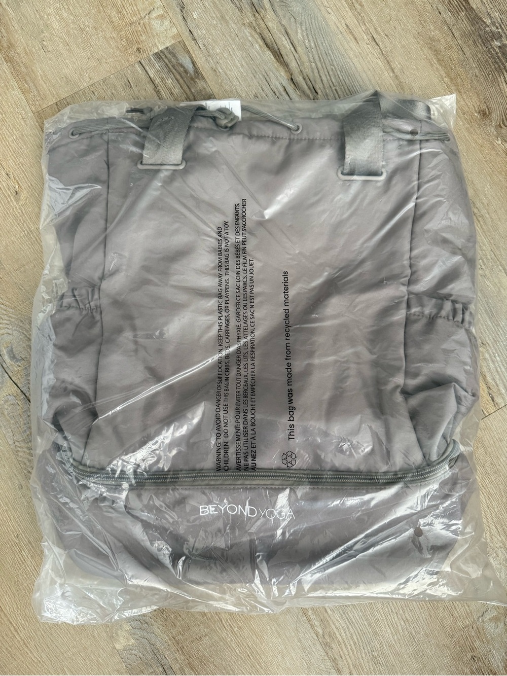 NWT beyond yoga convertible gym bag / backpack / tote bag combination
